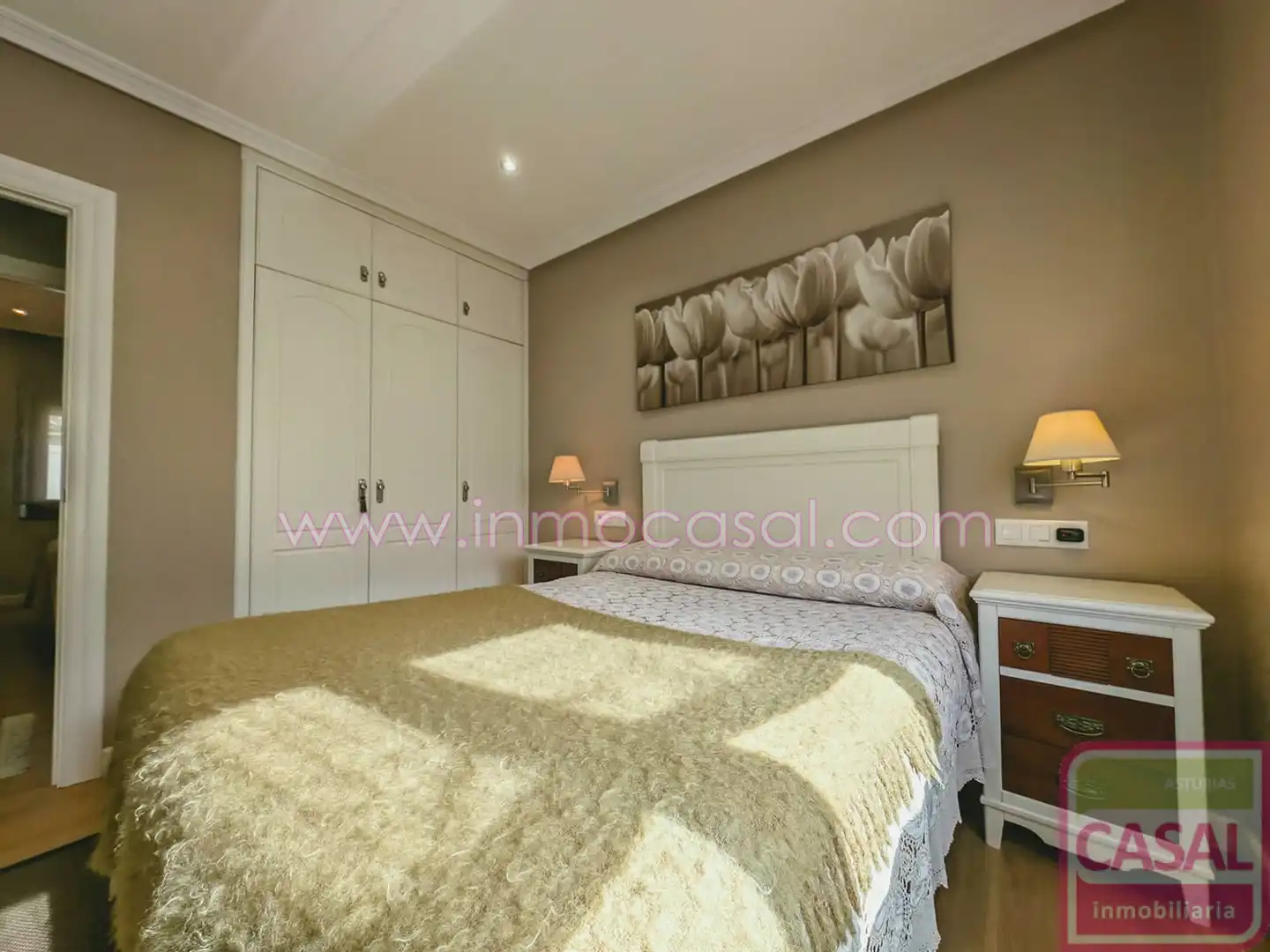 Bedroom of Houses for sale in Siero  with Heating, Terrace and Furnished