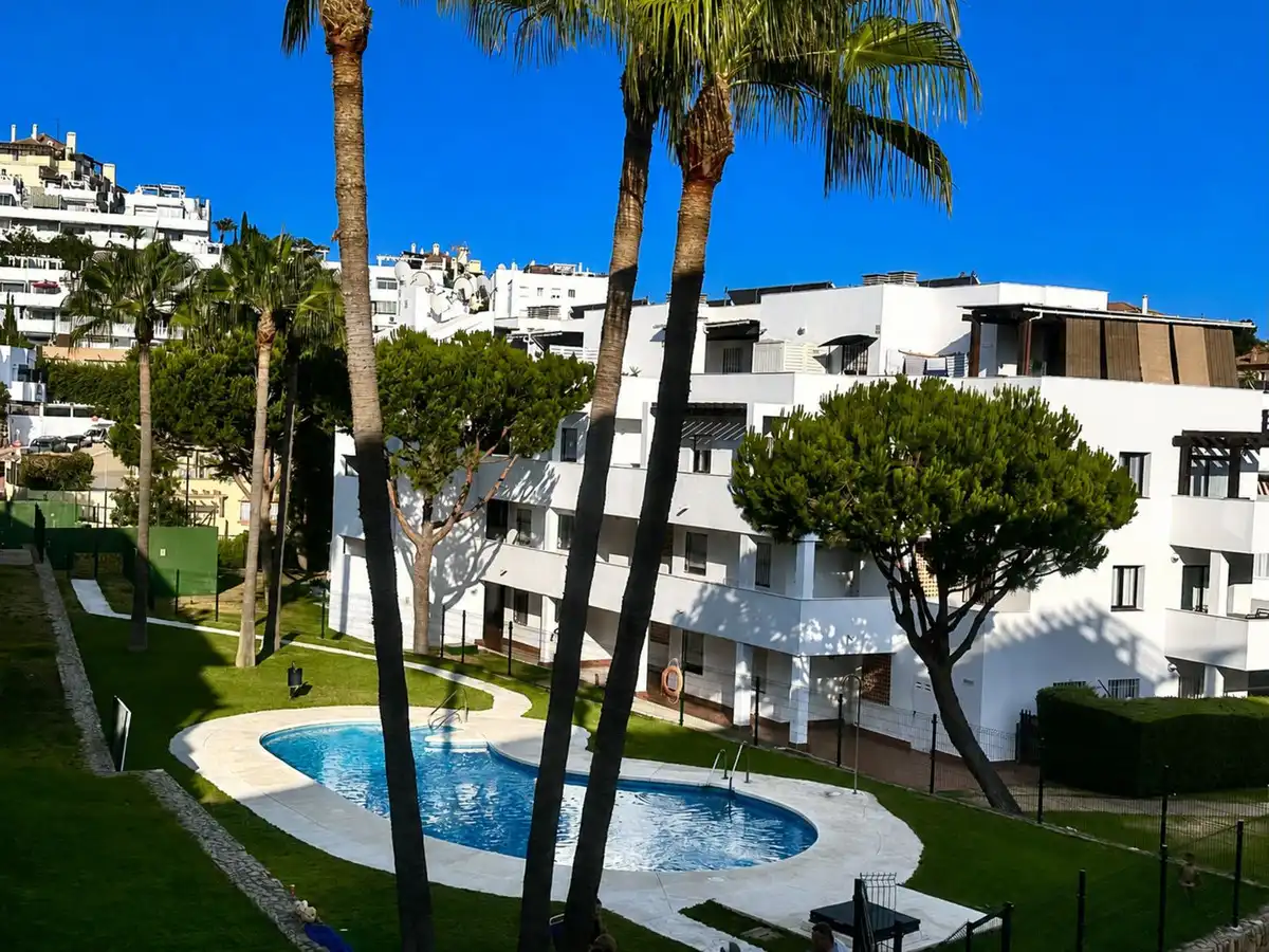 Außenansicht von Wohnungen zum Verkauf in Mijas mit Klimaanlage, Heizung und Terrasse