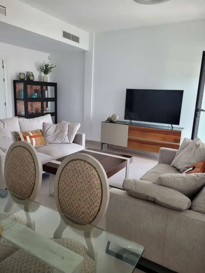 Sala de estar de Ático en venta en Vélez-Málaga con Aire acondicionado, Piscina y Internet