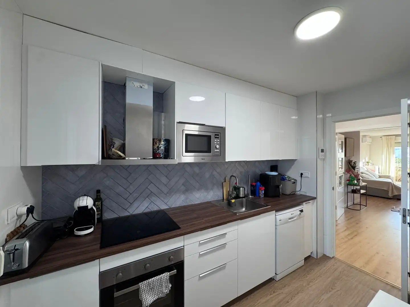 Cocina de Piso en venta en Badalona con Aire acondicionado, Parquet y Balcón