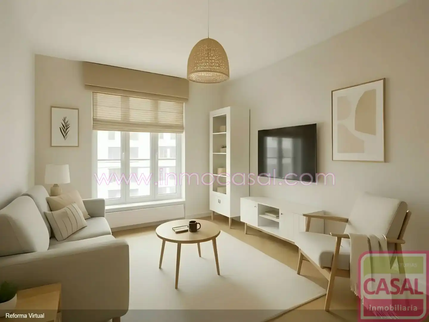 Sala de estar de Piso en venta en Lena con Calefacción, Terraza y Amueblado