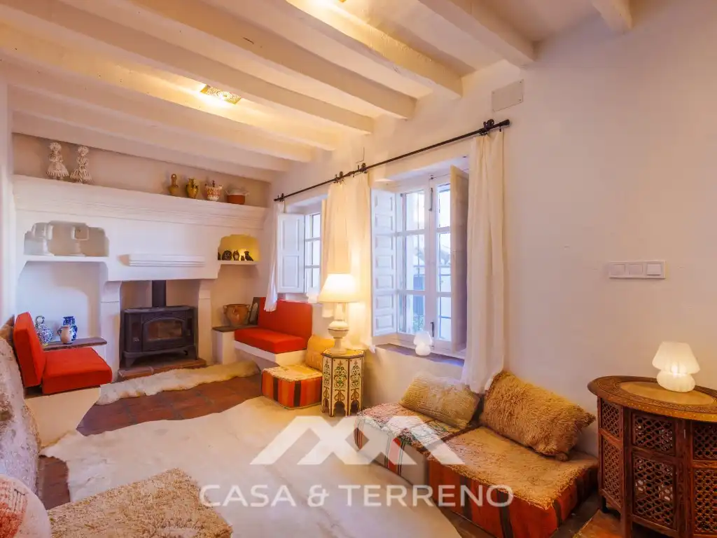 Living room of Houses for sale in Comares  with Air Conditioner, Private garden and Terrace