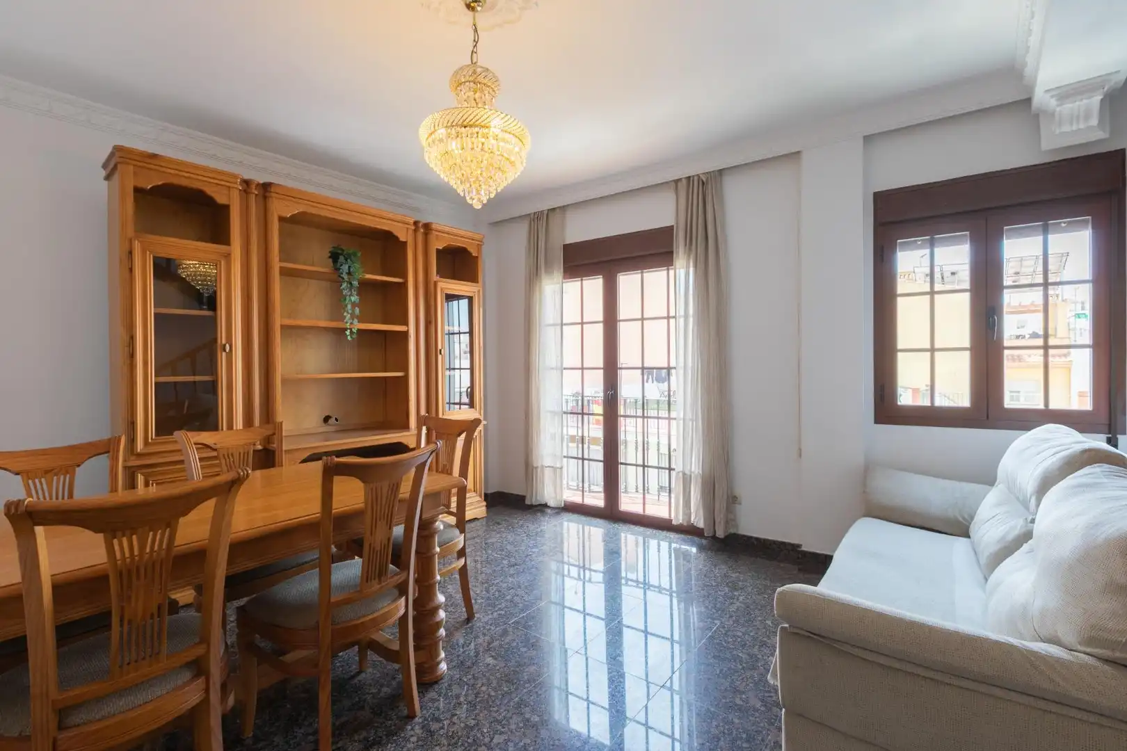 Wohnzimmer von Maisonette zur Miete in Fuengirola mit Klimaanlage, Terrasse und Möbliert