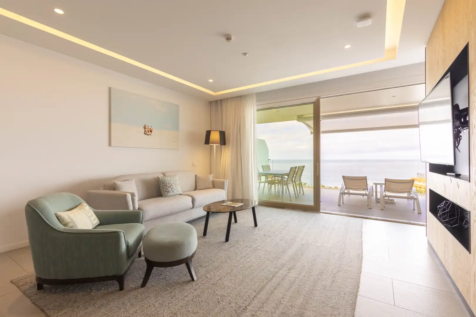 Wohnzimmer von Wohnungen zum Verkauf in Adeje mit Klimaanlage, Terrasse und Abstellraum