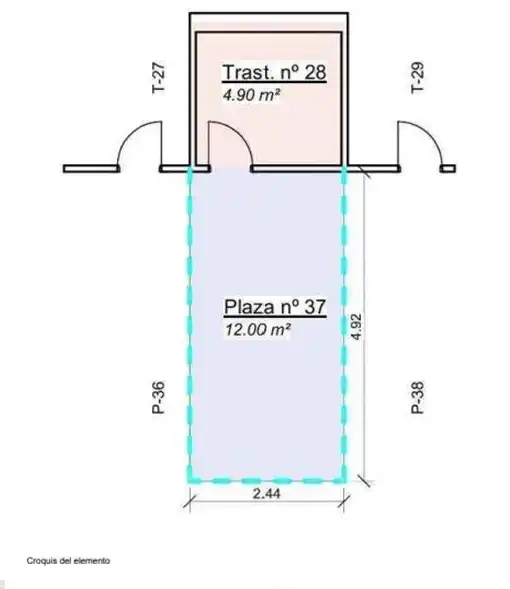 Parkplatz von Wohnung zum Verkauf in A Guarda   mit Abstellraum