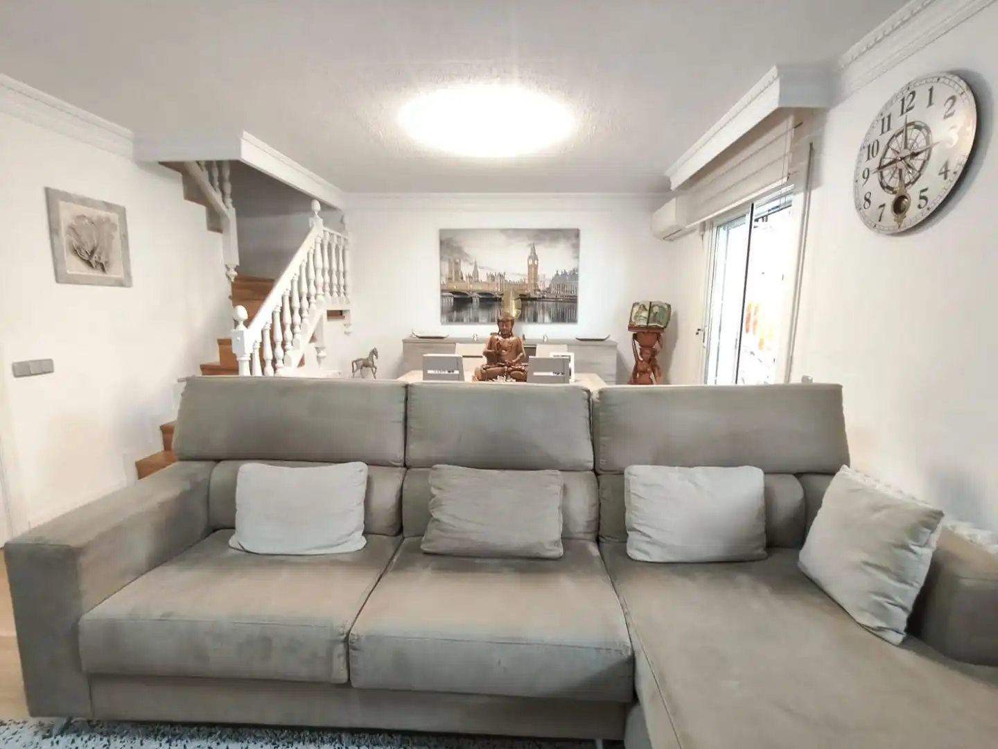 Living room of Detached homes for sale in Polinyà  with Air Conditioner, Private garden and Parquet flooring