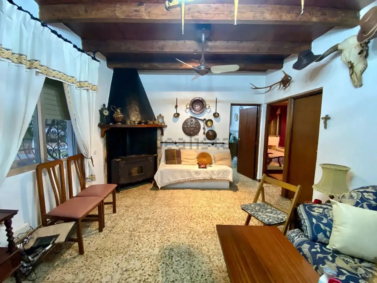 Wohnzimmer von Haus oder Chalet zum Verkauf in Badajoz mit Klimaanlage, Heizung und Privatgarten