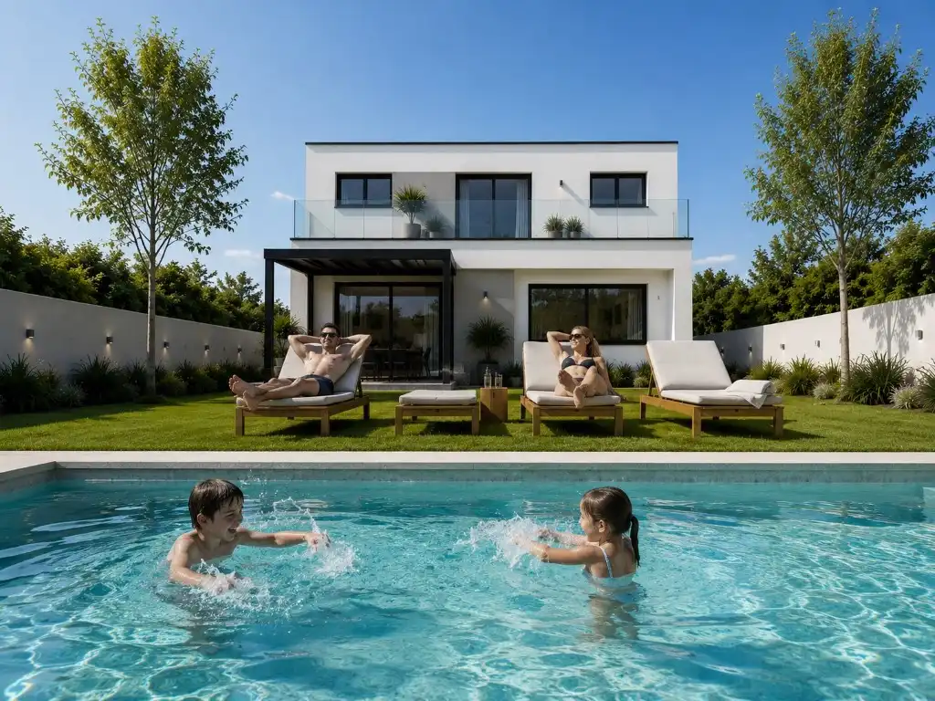 Piscina de Casa o xalet en venda en Olèrdola amb Aire condicionat, Forn i Microones