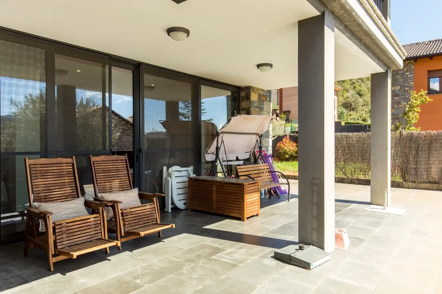 Terraza de Casa o chalet en venta en Boltaña con Aire acondicionado, Calefacción y Jardín privado