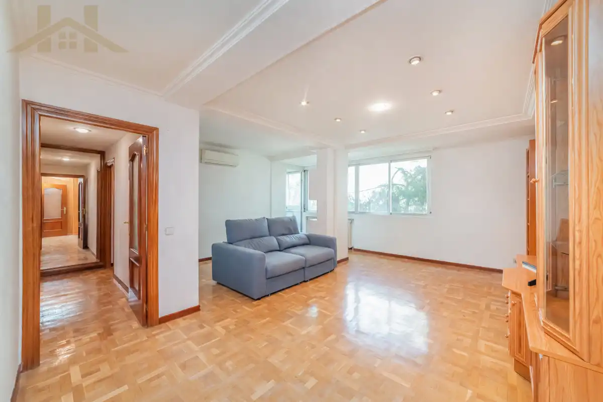 Sala d'estar de Pis en venda en Alcorcón amb Aire condicionat i Parquet