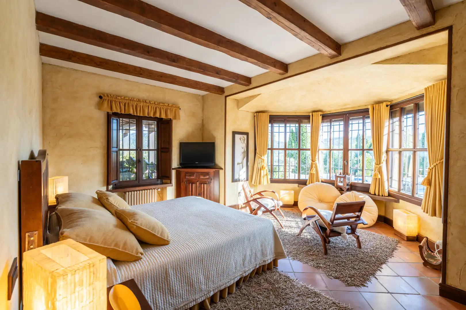 Bedroom of Houses for sale in Manzanares El Real  with Air Conditioner, Heating and Private garden