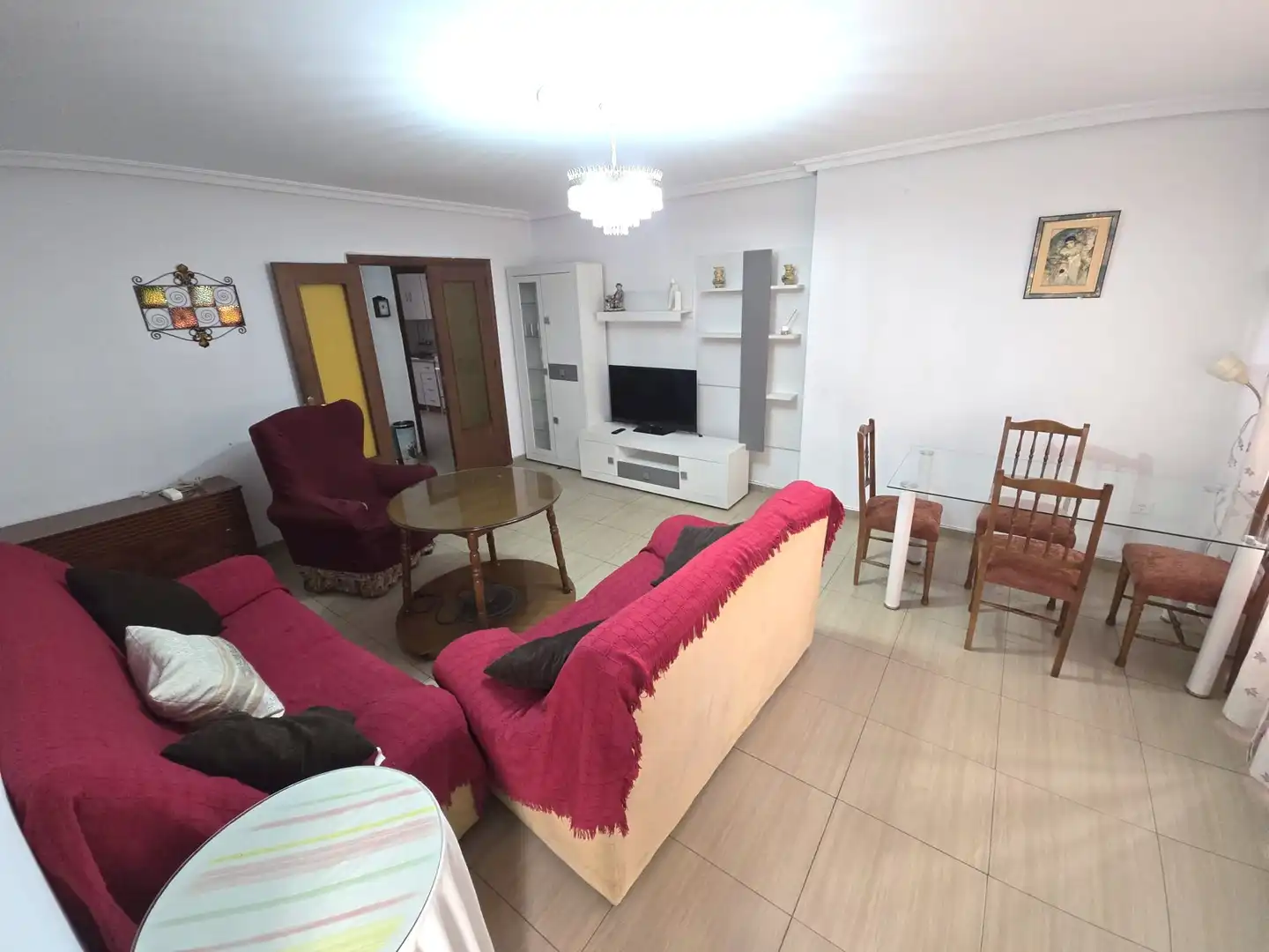 Living room of Flat for rent in Cáceres  with Terrace and Furnished