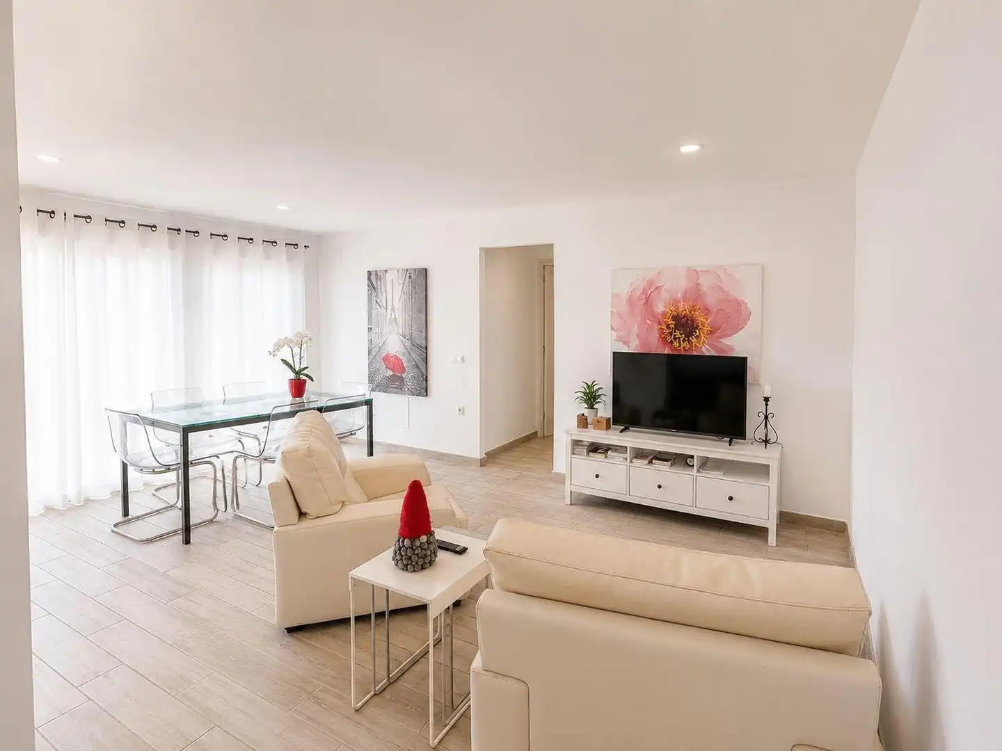 Sala d'estar de Apartament en venda en La Oliva amb Moblat i Alarma