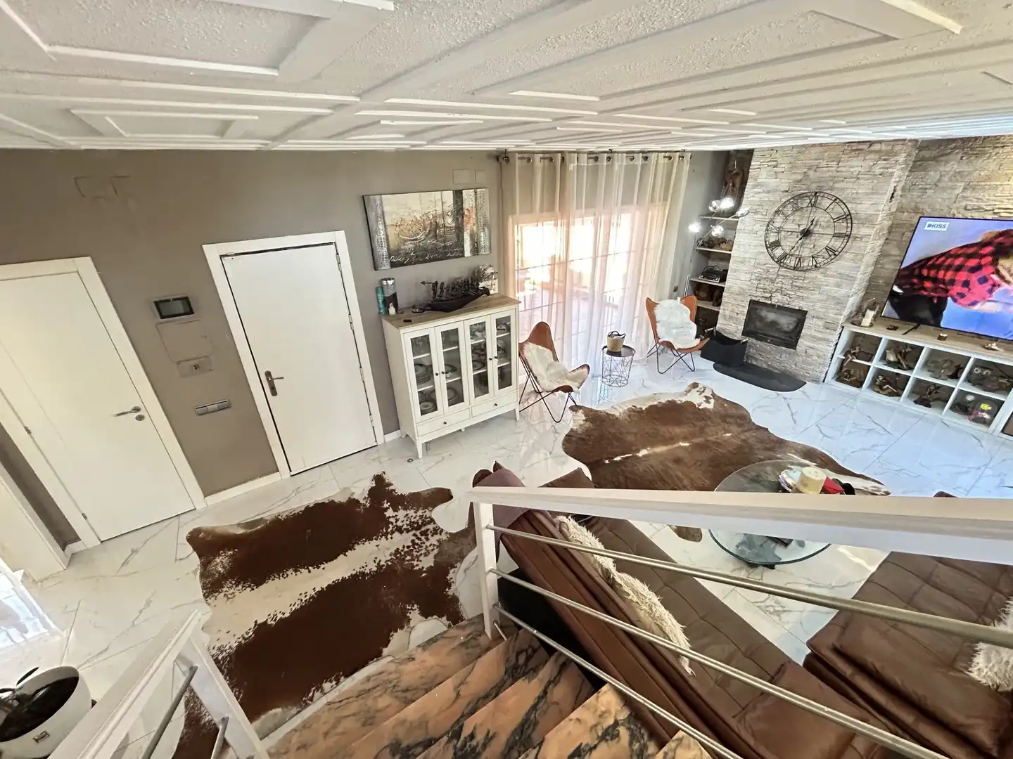 Wohnzimmer von Haus oder Chalet zum Verkauf in Cervelló mit Klimaanlage, Privatgarten und Schwimmbad