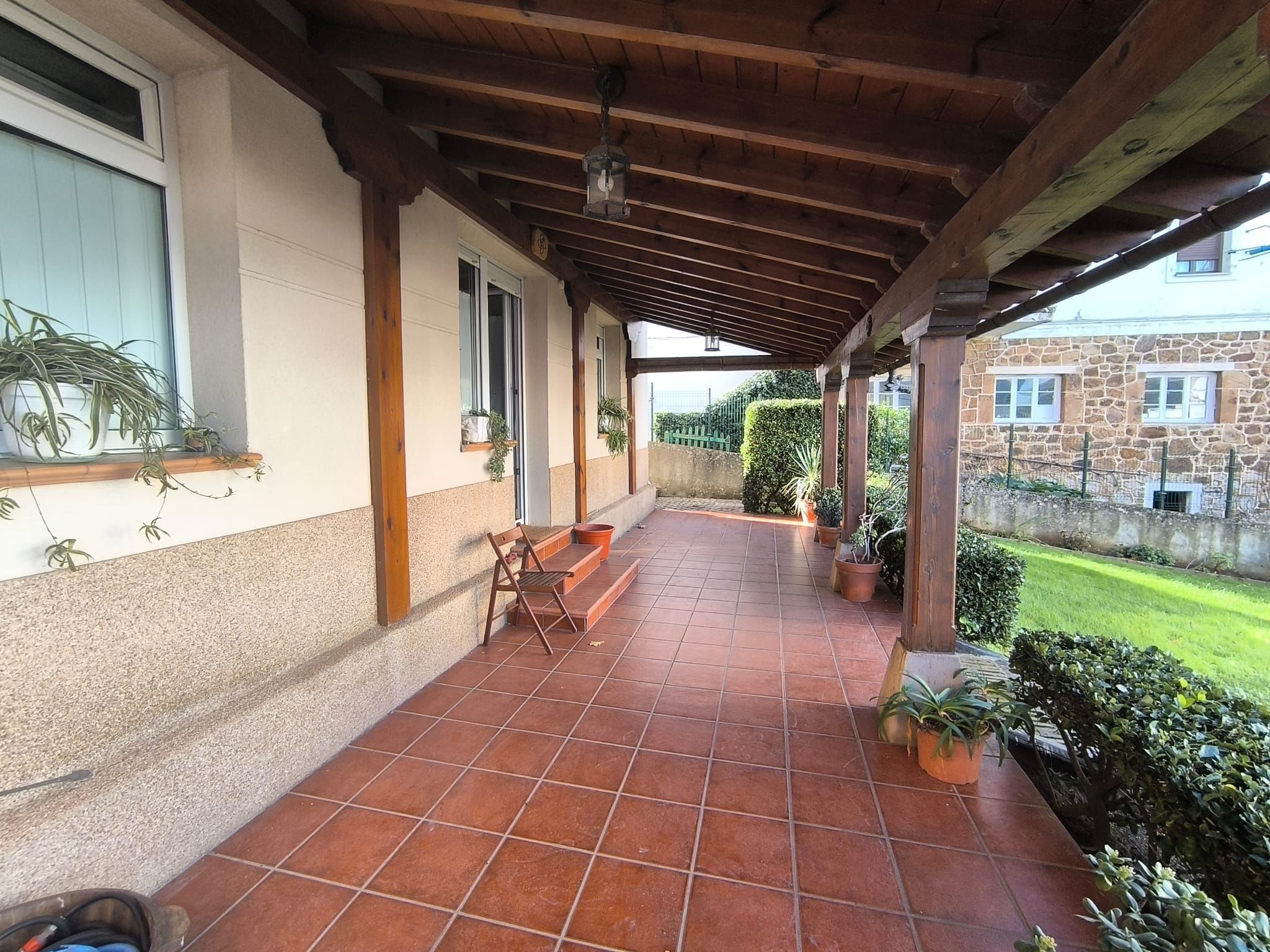 Terrassa de Casa o xalet en venda en Muskiz amb Calefacció, Jardí privat i Terrassa