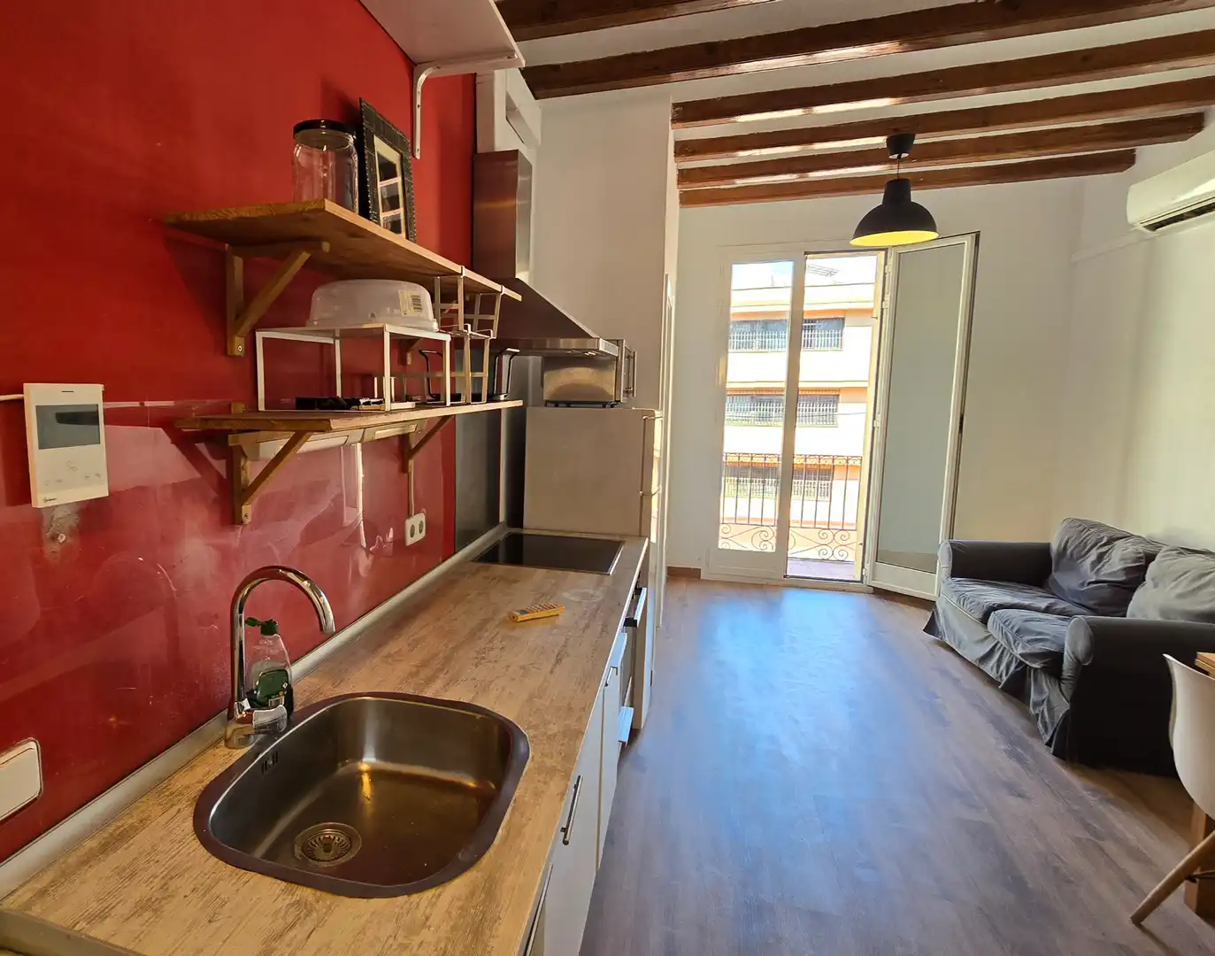 Kitchen of Flat for sale in Barcelona  with Air Conditioner, Heating and Parquet flooring