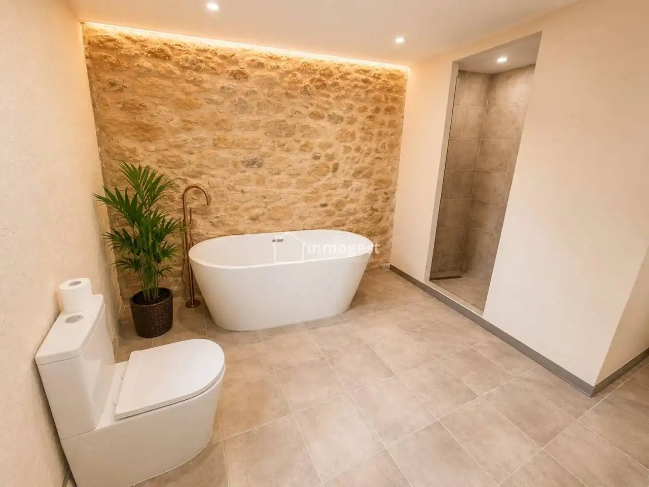 Baño de Casa o chalet de alquiler en Sarrià de Ter con Aire acondicionado, Calefacción y Jardín privado