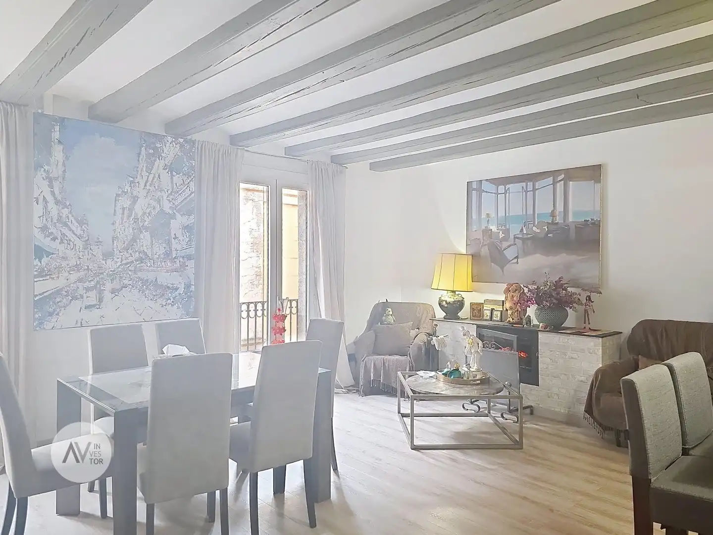 Sala de estar de Ático en venta en Barcelona con Aire acondicionado, Calefacción y Amueblado
