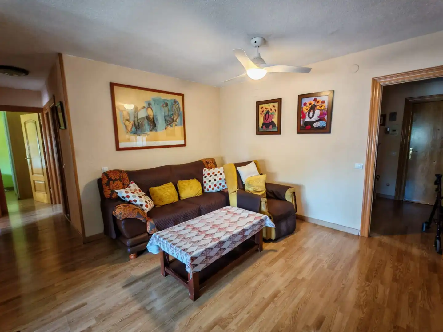 Wohnzimmer von Wohnung zum Verkauf in Móstoles mit Heizung, Parkett und Terrasse