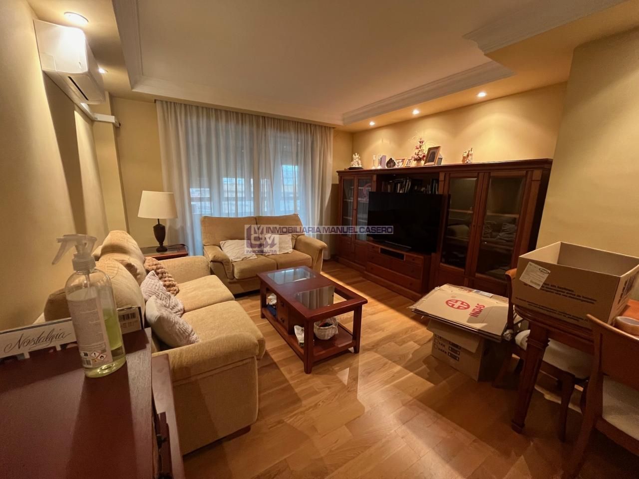 Sala d'estar de Pis de lloguer en Cáceres Capital amb Aire condicionat, Calefacció i Moblat