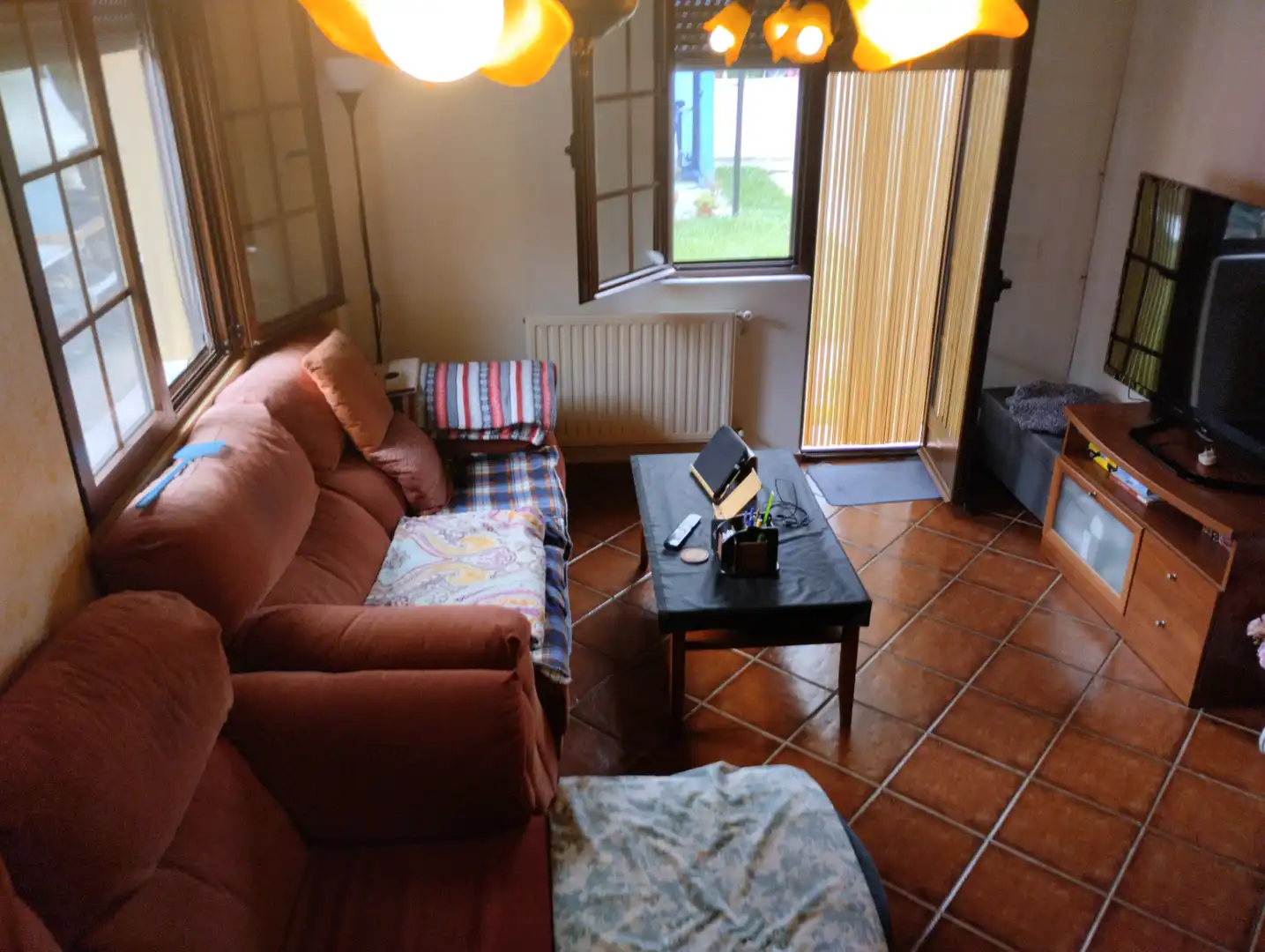Sala de estar de Casa o chalet en venta en Hazas de Cesto con Calefacción, Jardín privado y Terraza