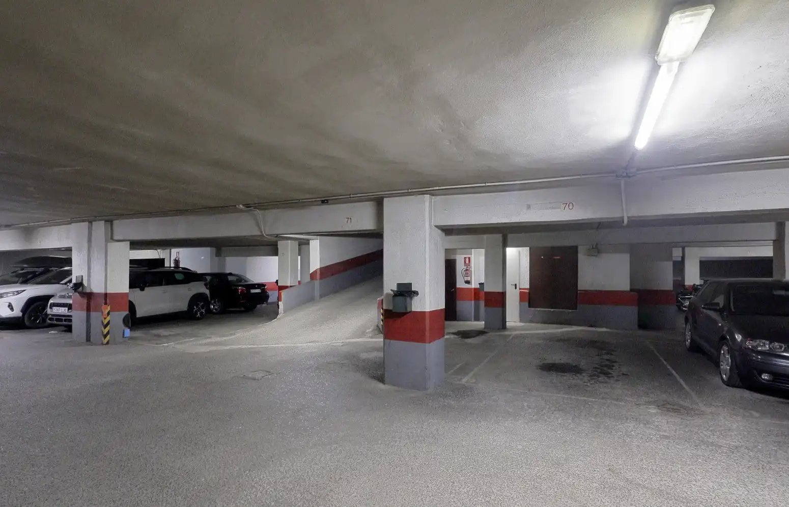 Parking of Flat for sale in Gijón   with Heating, Parquet flooring and Storage room