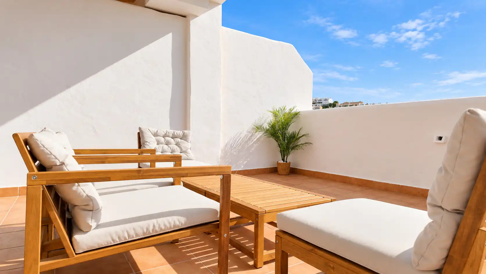 Terrasse von Wohnung zum Verkauf in Casares mit Klimaanlage, Heizung und Terrasse