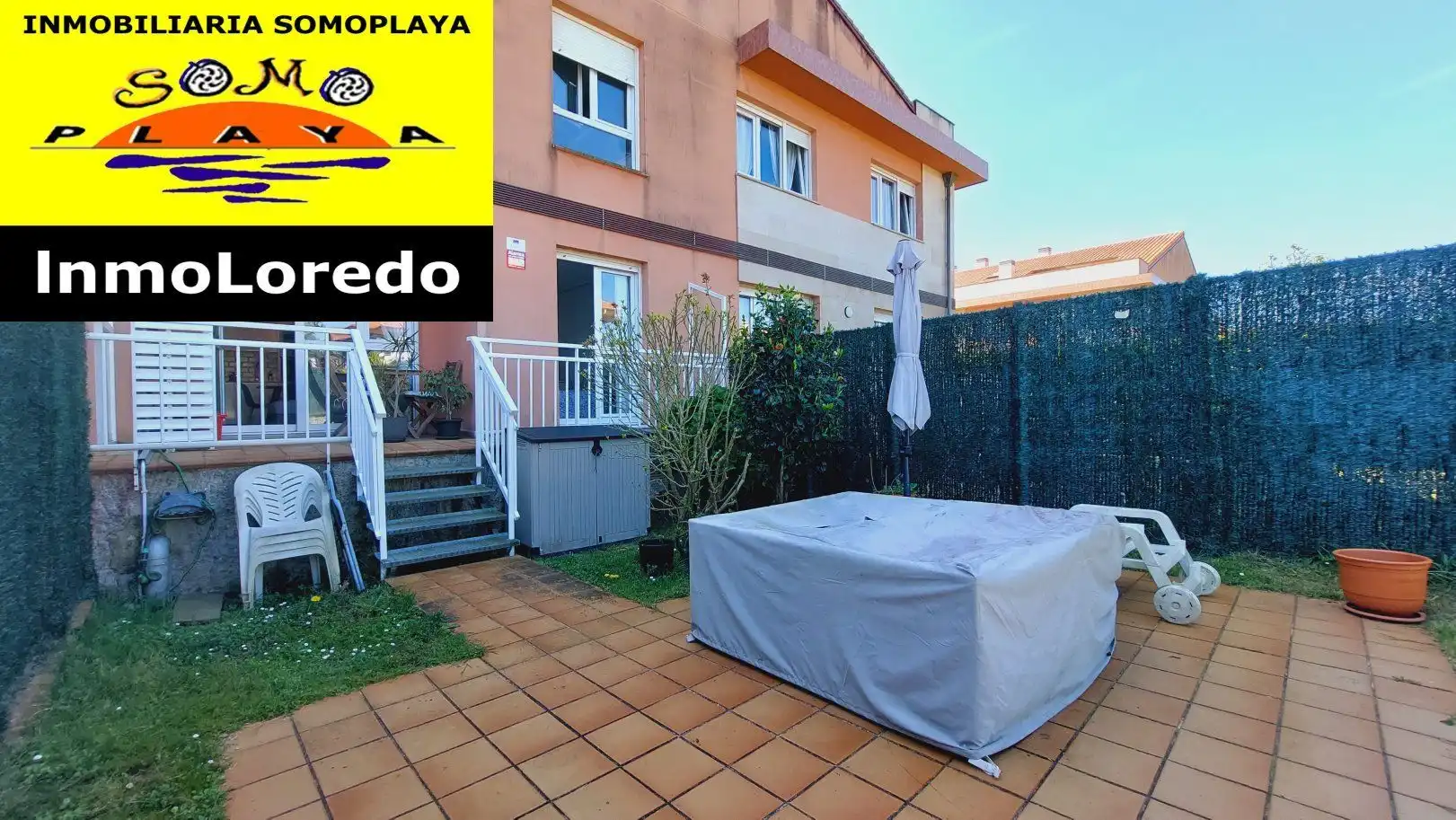 Terrasse von Wohnung zum Verkauf in Ribamontán al Mar mit Heizung, Privatgarten und Terrasse