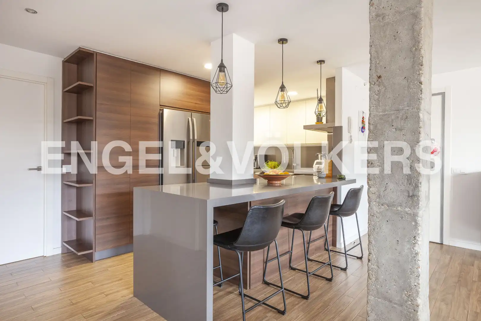 Kitchen of Attic for rent in Madrid  with Air Conditioner, Heating and Terrace