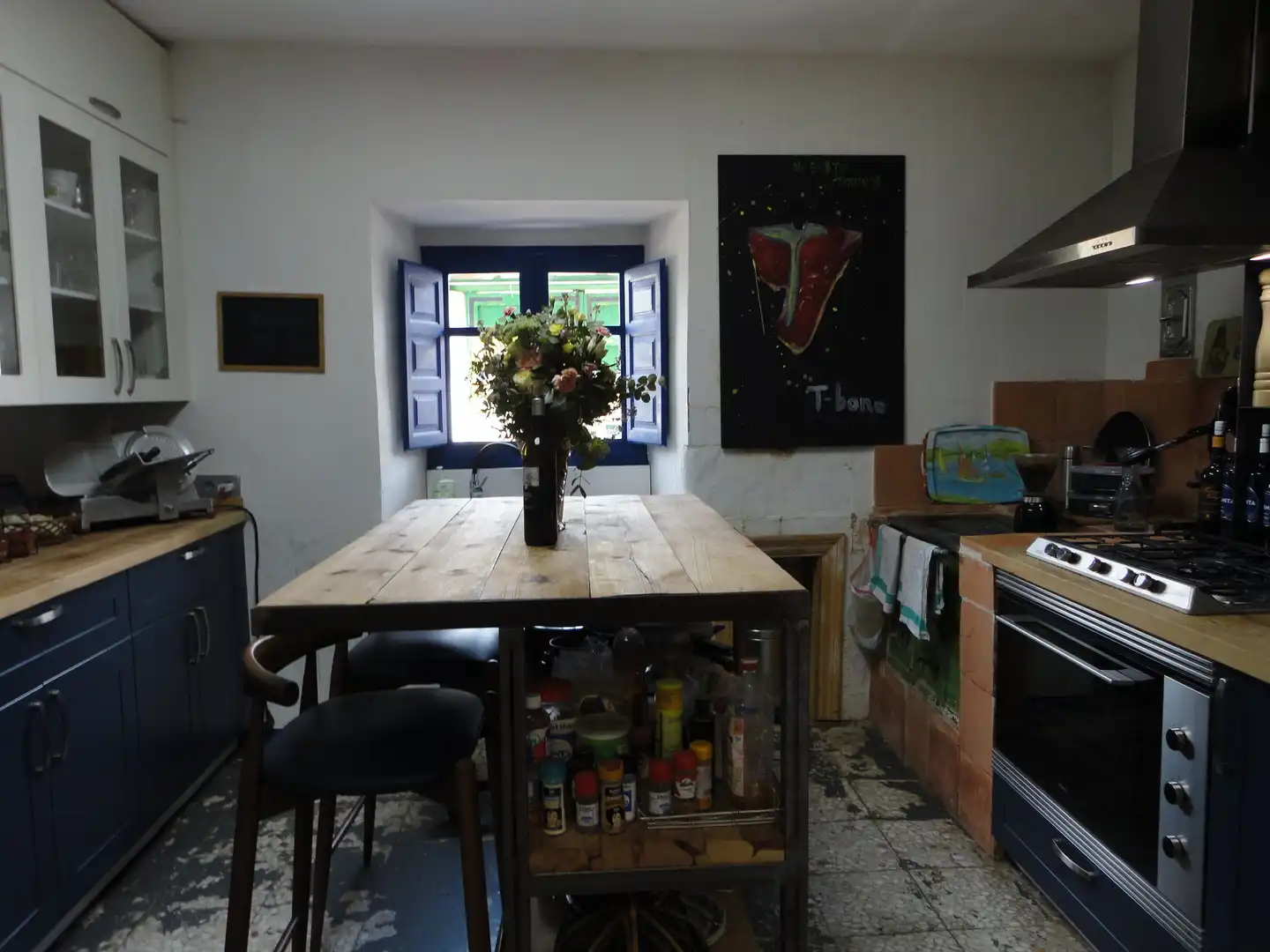 Cuina de Finca rústica en venda en Rueda amb Calefacció, Terrassa i Traster