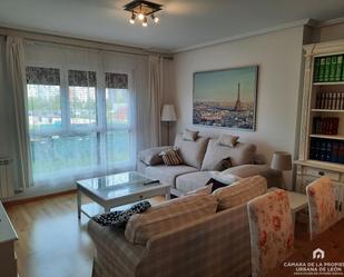 Living room of Flat to rent in León Capital   with Terrace, Storage room and Furnished