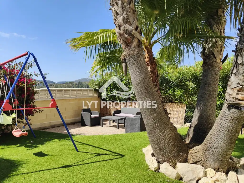 Terrace of Detached homes for sale in Gata de Gorgos  with Air Conditioner, Heating and Swimming Pool