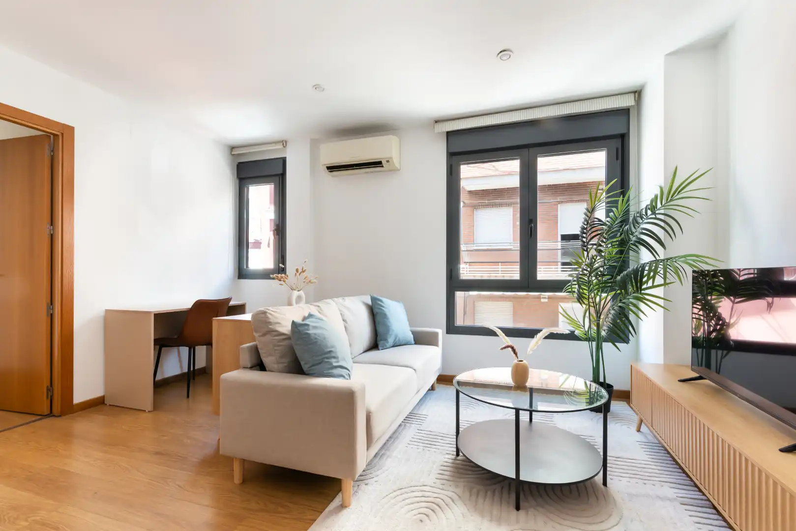 Sala d'estar de Pis de lloguer en Madrid amb Aire condicionat, Calefacció i Terrassa