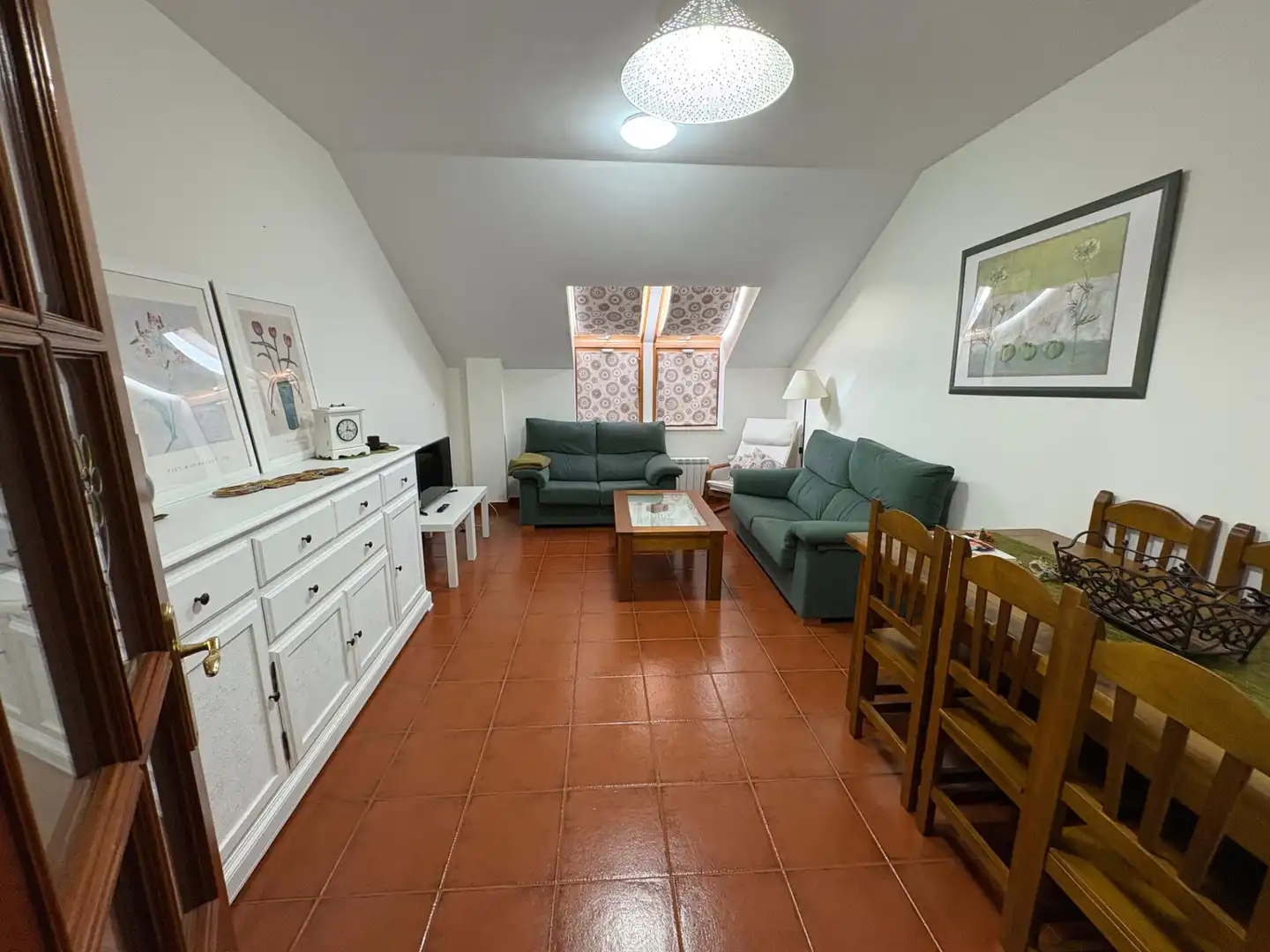 Wohnzimmer von Wohnung zur Miete in Mugardos mit Heizung und Möbliert