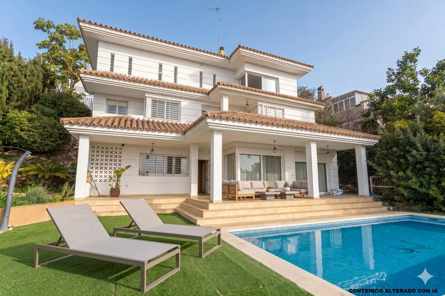 Exterior view of Houses for sale in Málaga Capital  with Air Conditioner, Private garden and Terrace