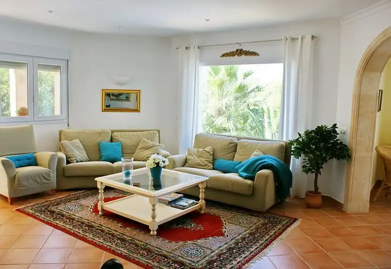 Sala de estar de Casa o chalet de alquiler en Jávea / Xàbia con Aire acondicionado, Calefacción y Jardín privado