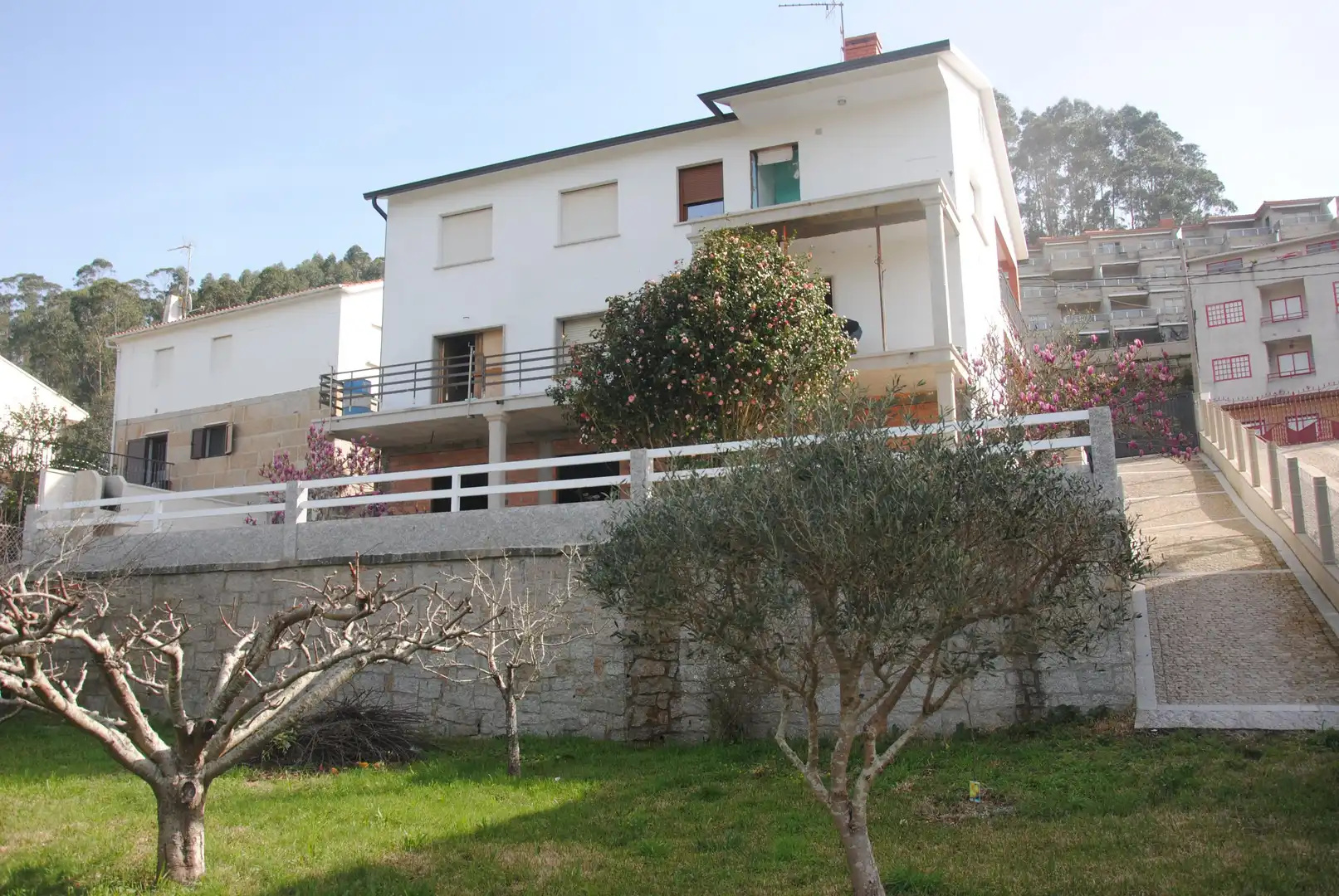 Exterior view of Houses for rent in Sanxenxo  with Private garden, Parquet flooring and Terrace