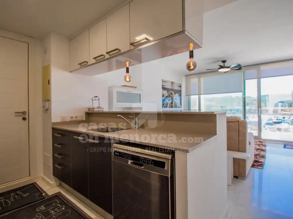 Kitchen of Flat for sale in Maó - Mahón  with Air Conditioner, Swimming Pool and Community pool