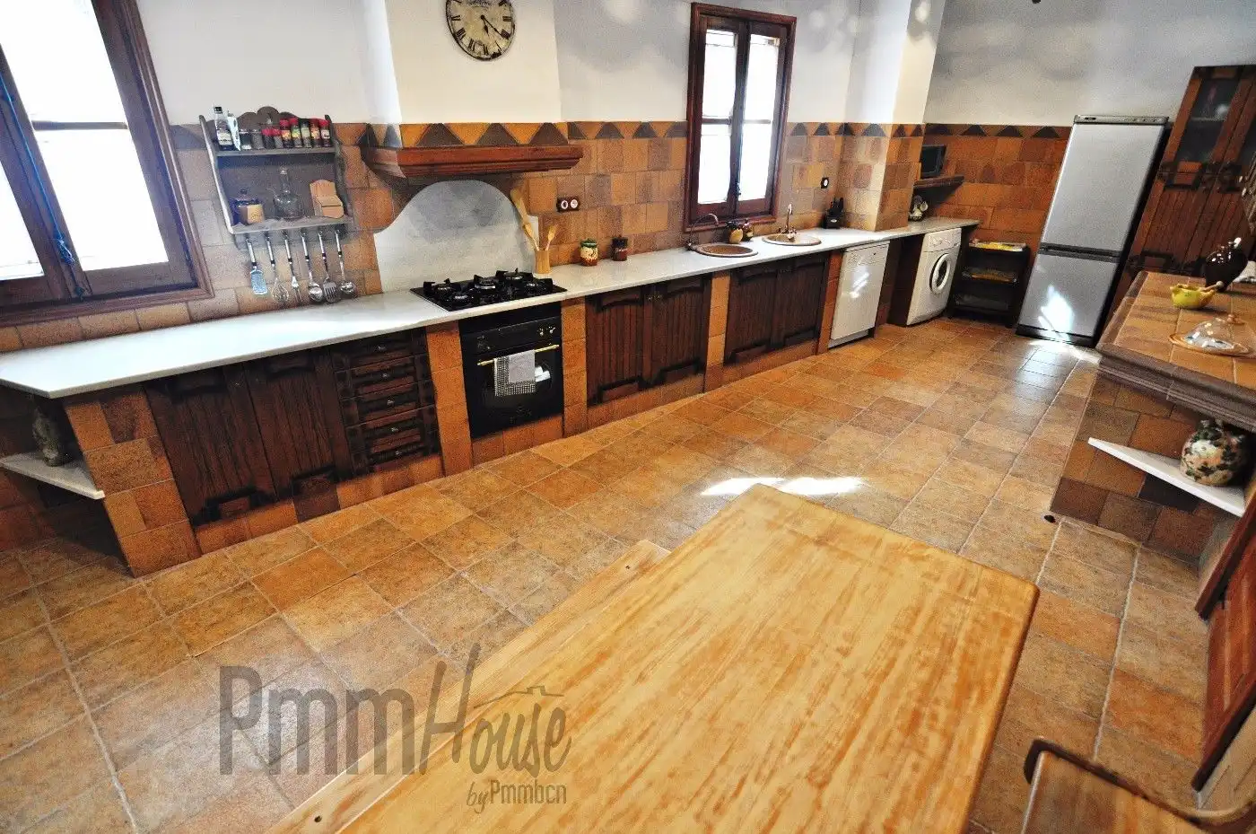 Cocina de Finca rústica en venta en Calonge de Segarra con Terraza, Trastero y Piscina