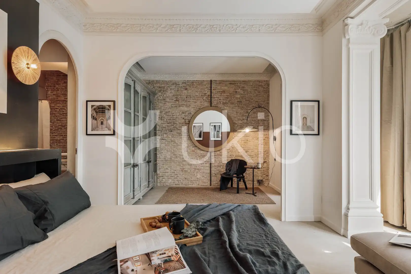 Bedroom of Apartments for rent in Barcelona  with Air Conditioner, Heating and Terrace