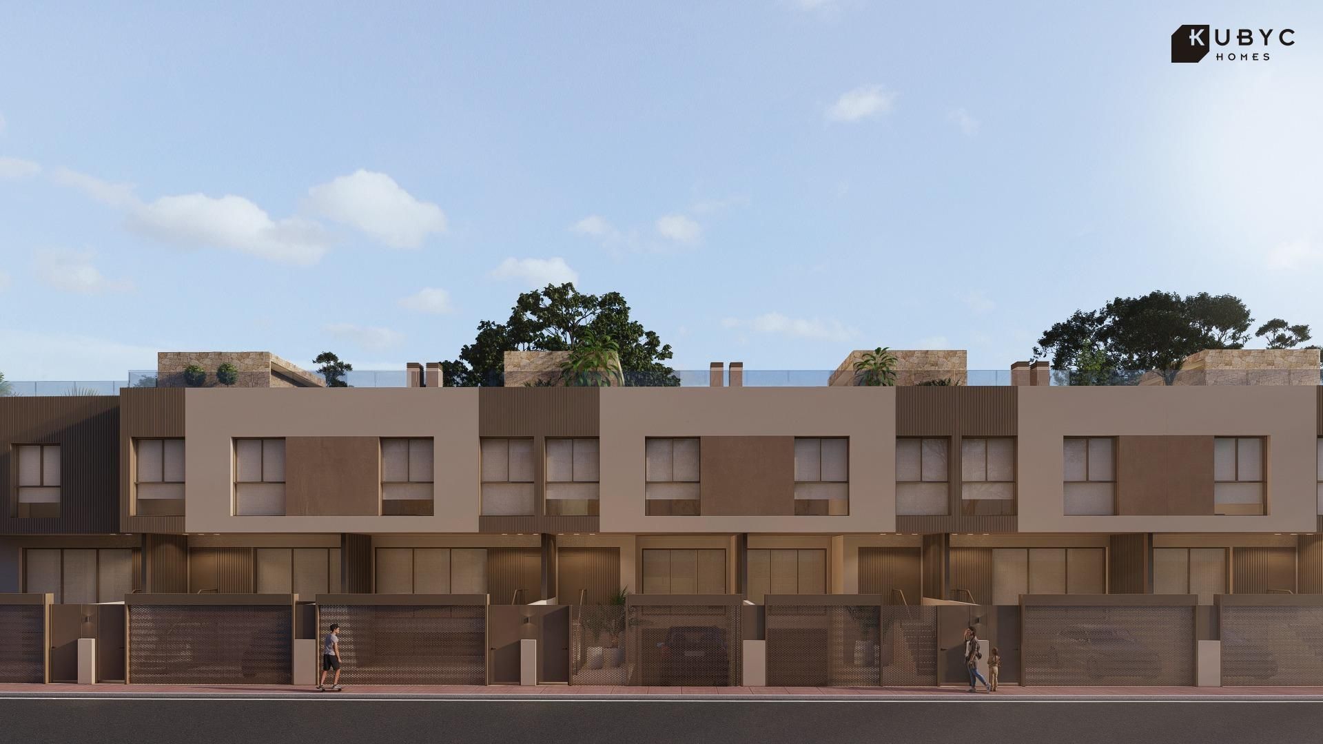 Vista exterior de Casa o xalet en venda en  Murcia Capital amb Aire condicionat, Jardí privat i Terrassa