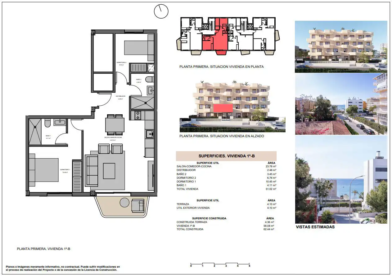 Apartment with terrace for sale in Playa Muchavista, imagen 13