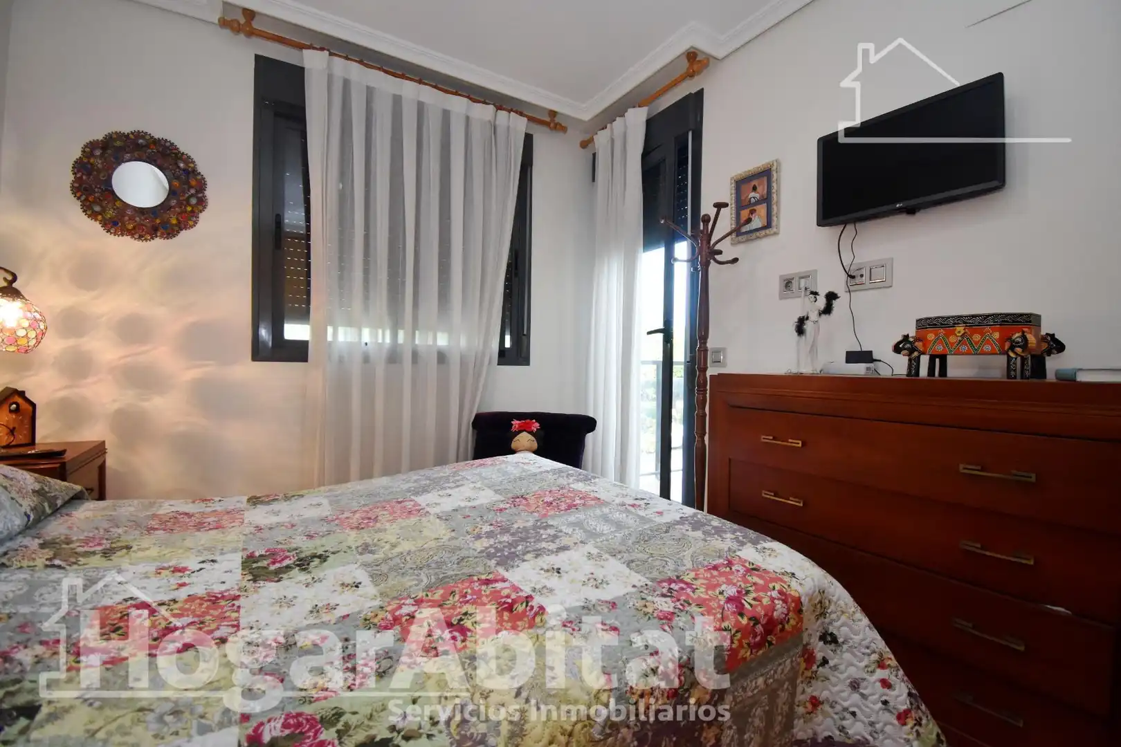 Bedroom of Detached homes for sale in Castellón de la Plana / Castelló de la Plana  with Air Conditioner, Terrace and Balcony