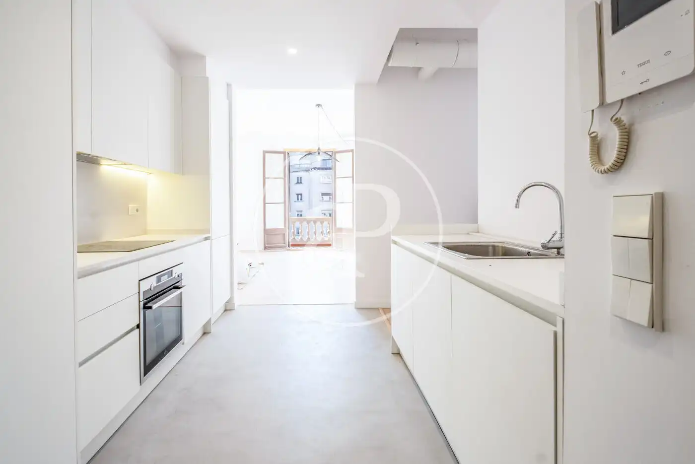 Kitchen of Flat for rent in Barcelona  with Air Conditioner, Heating and Balcony