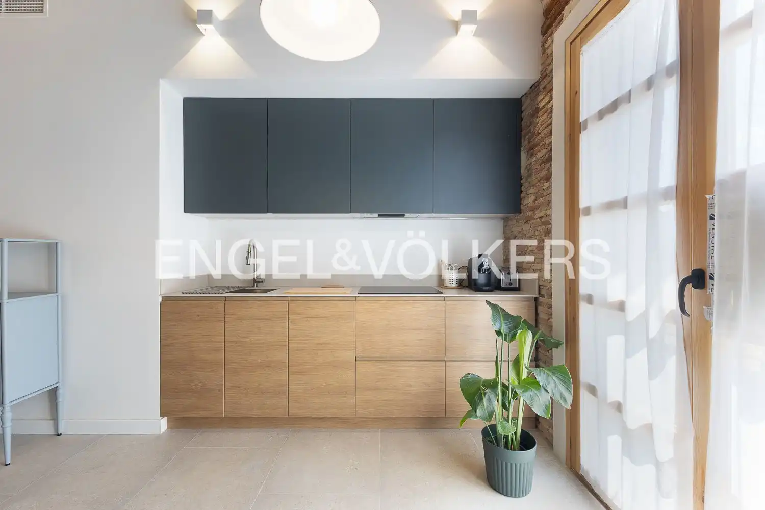 Küche von Wohnung zur Miete in Valencia mit Klimaanlage, Heizung und Möbliert