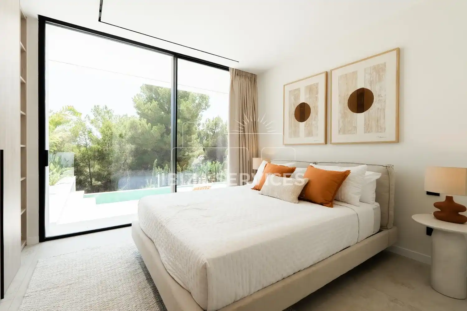 Habitación de Casa o chalet en venta en Santa Eulària des Riu con Aire acondicionado, Jardín privado y Piscina