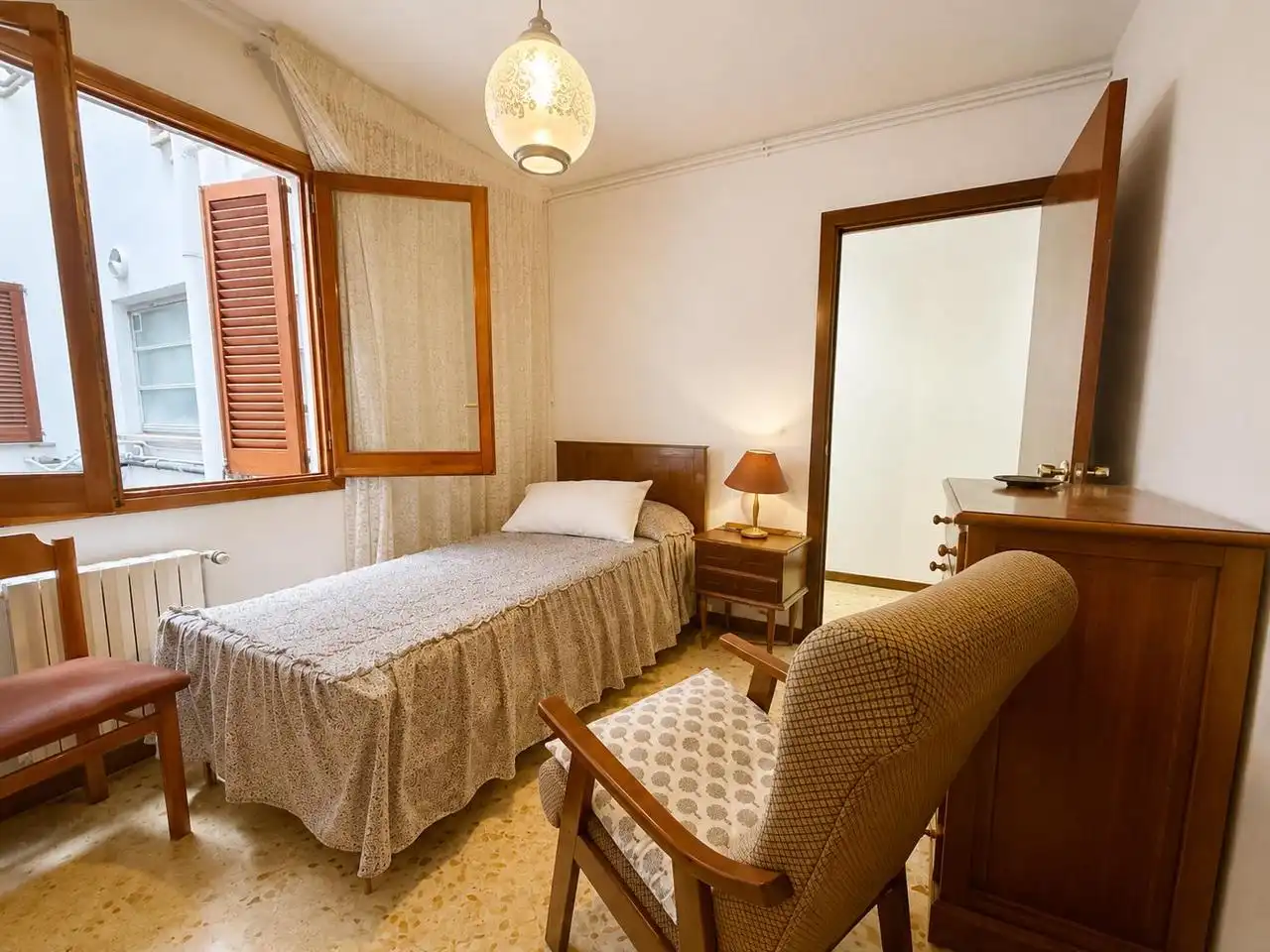 Schlafzimmer von Wohnung zum Verkauf in  Palma de Mallorca mit Heizung, Terrasse und Balkon