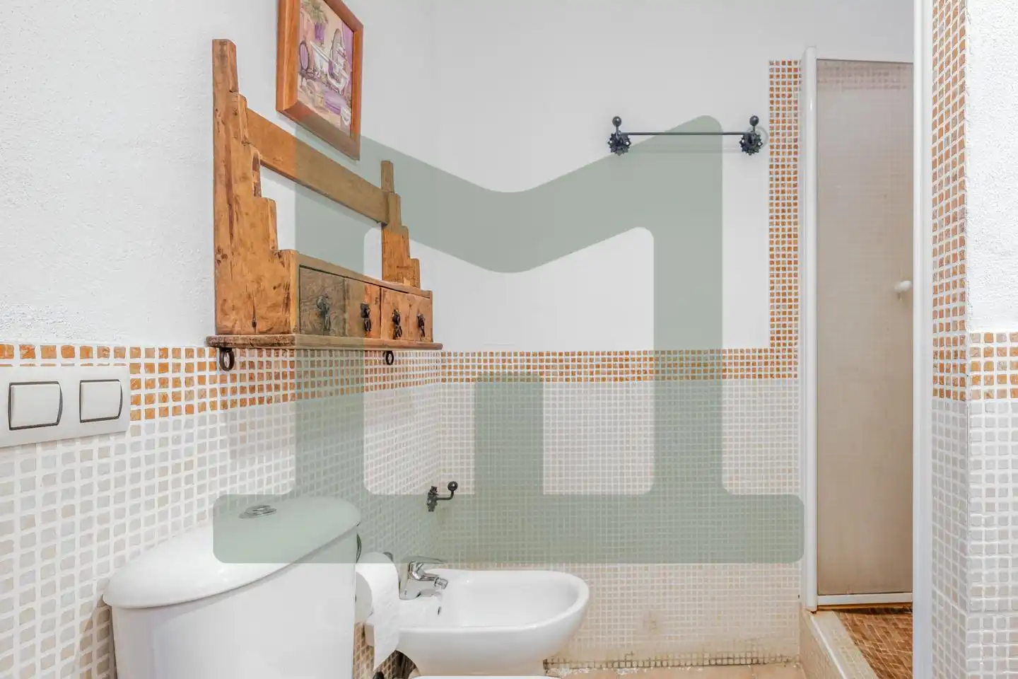 Badezimmer von Wohnung zum Verkauf in Zahara de los Atunes mit Klimaanlage, Terrasse und Abstellraum