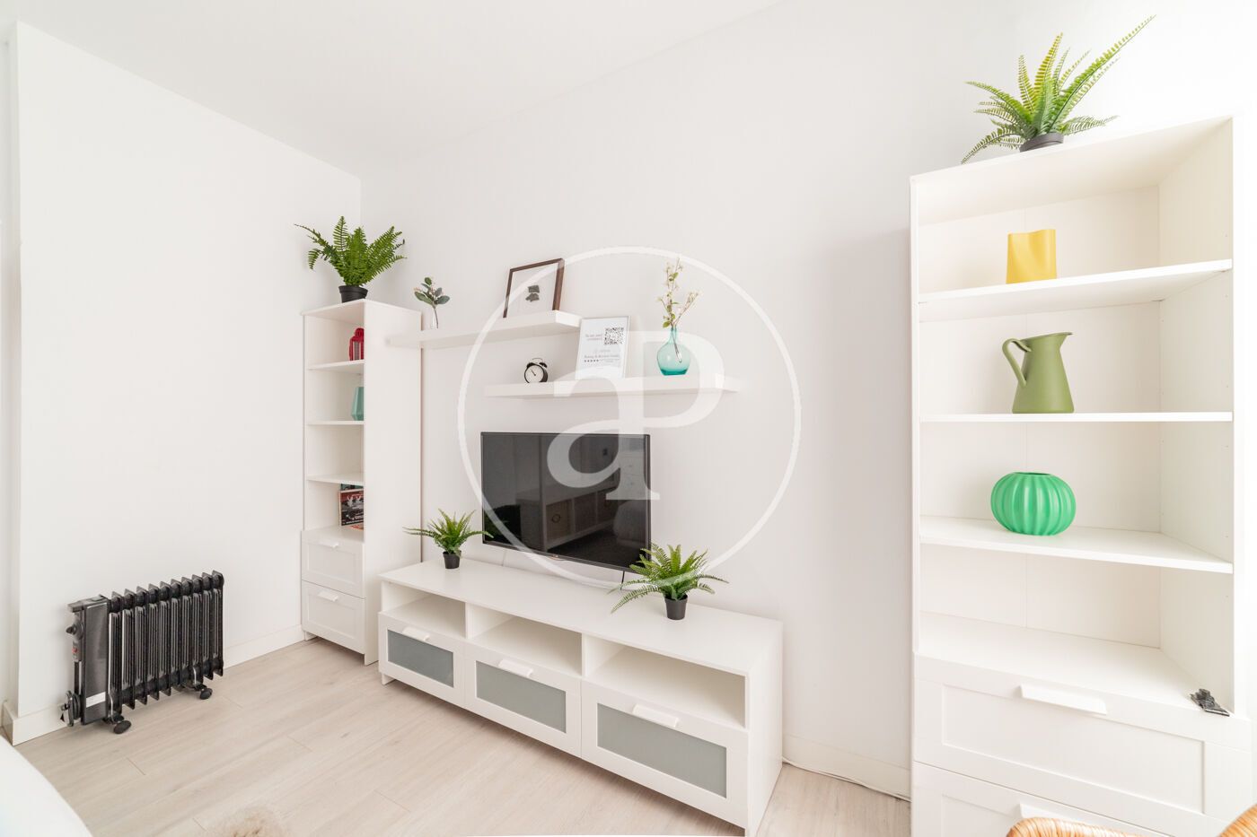 Sala de estar de Piso de alquiler en  Madrid Capital con Aire acondicionado, Calefacción y Amueblado
