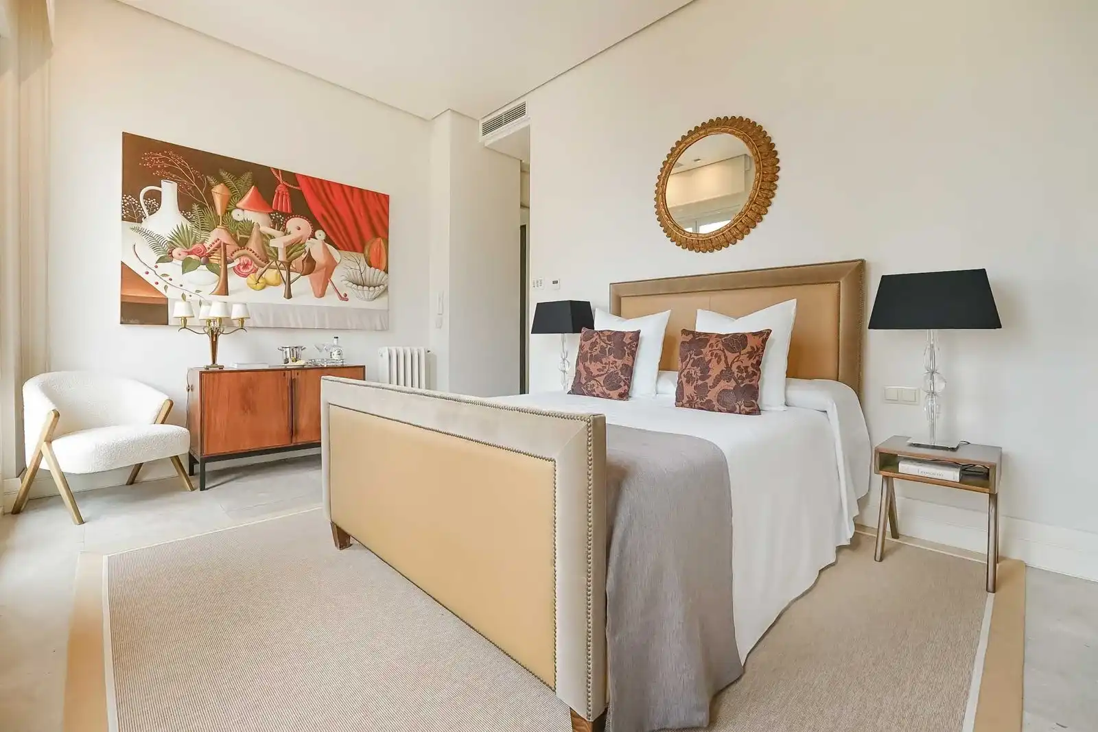 Habitación de Apartamento de alquiler en Madrid con Aire acondicionado, Calefacción y Amueblado